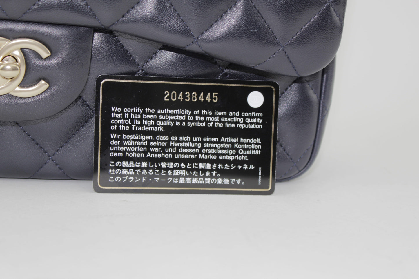 CHANEL LAMBSKIN QUILTED JUMBO DOUBLE FLAP BAG