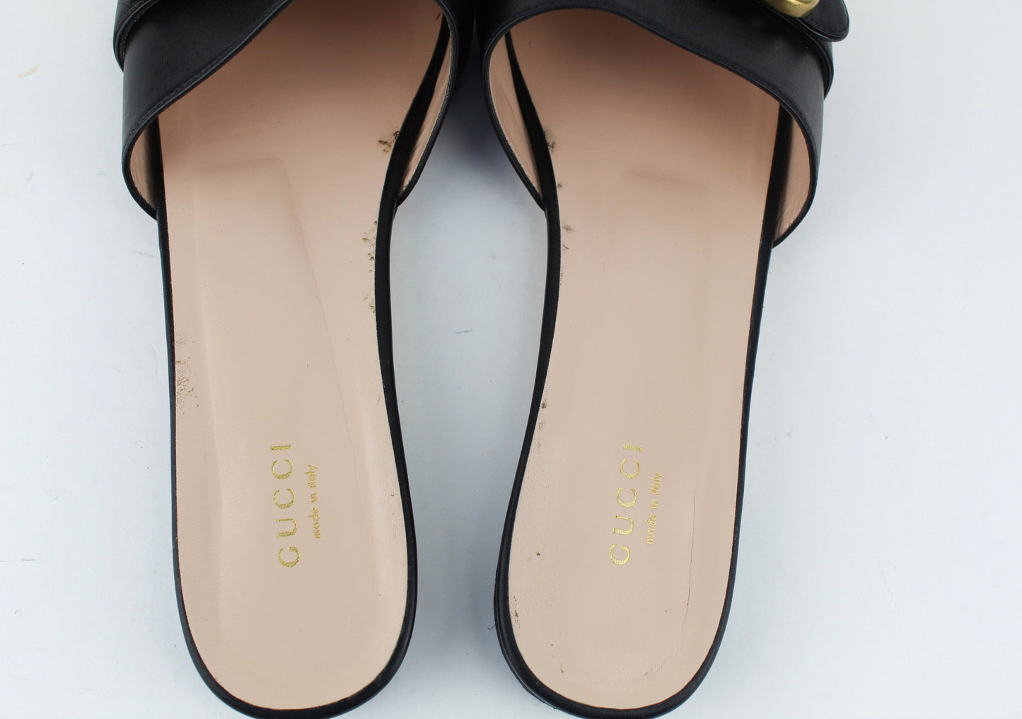 Gucci GG Marmont Leather Mules