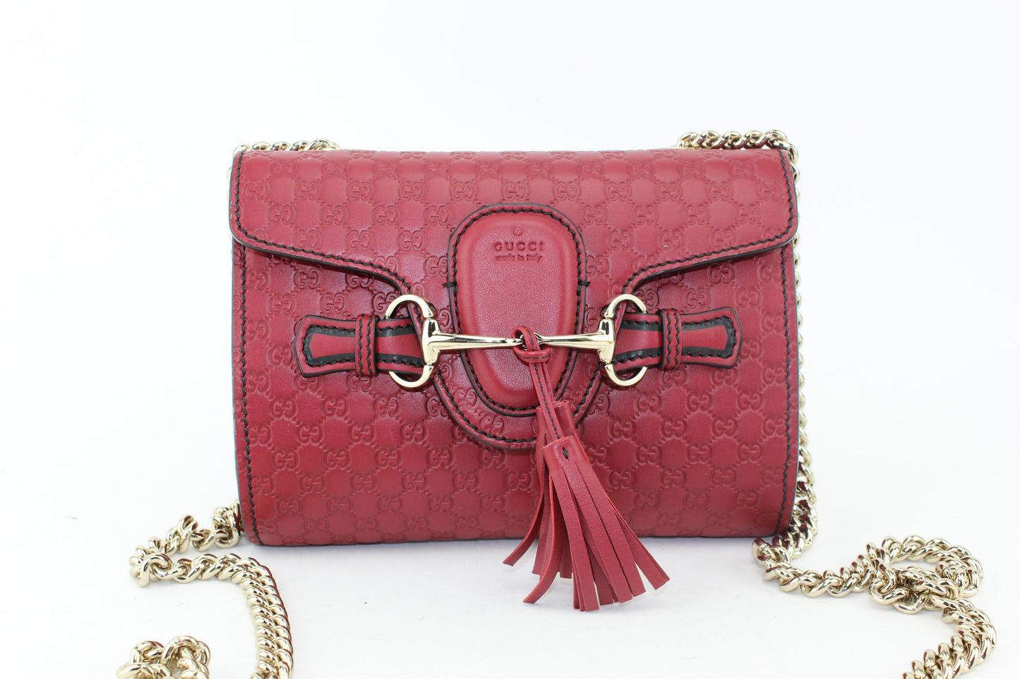 Gucci Emily Guccissima Mini Chain Shoulder Bag