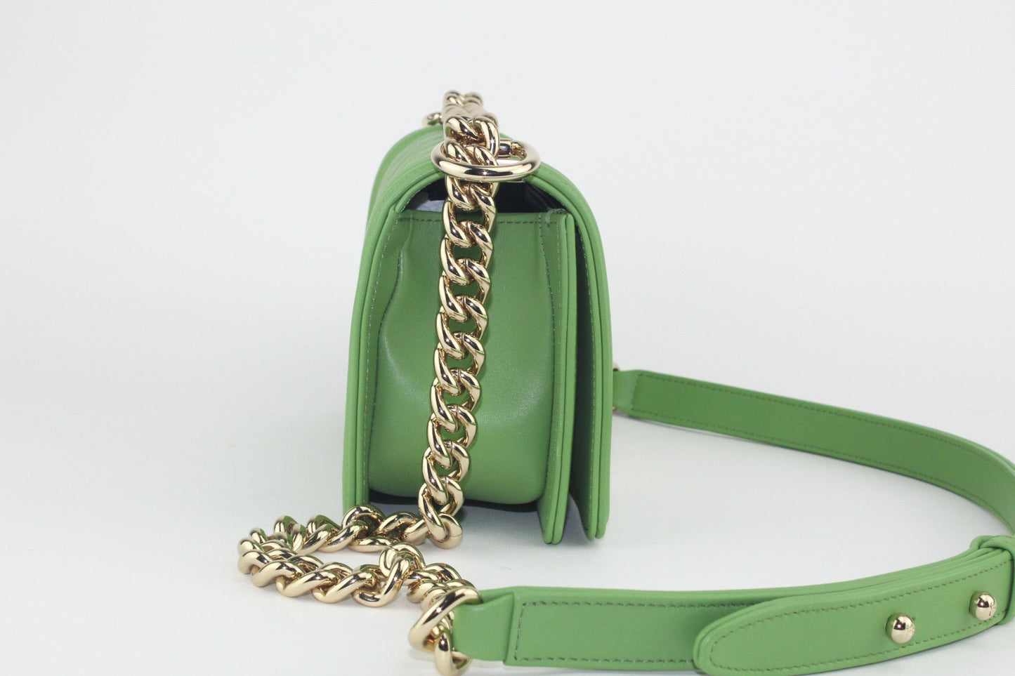 Chanel Small Lambskin Boy Bag Green