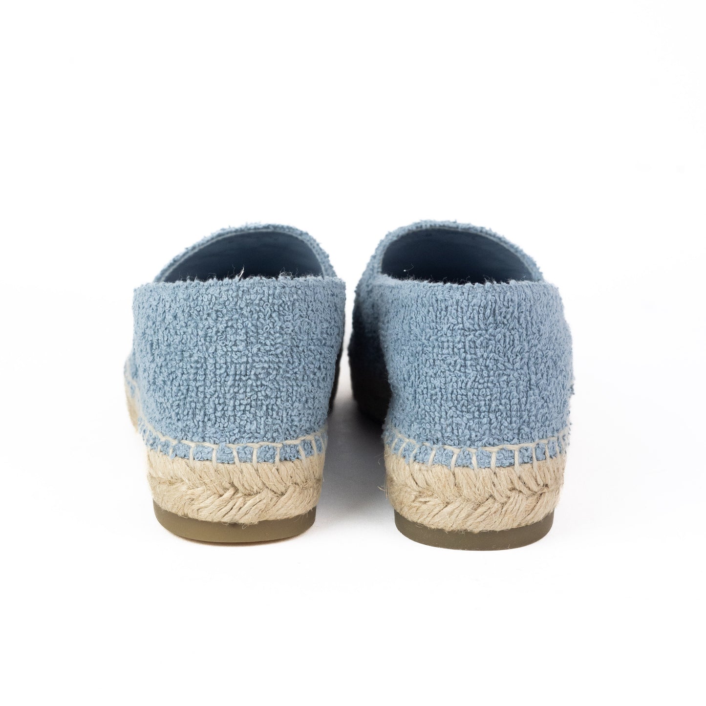 Chanel Fabric Espadrilles in Light Blue and Black
