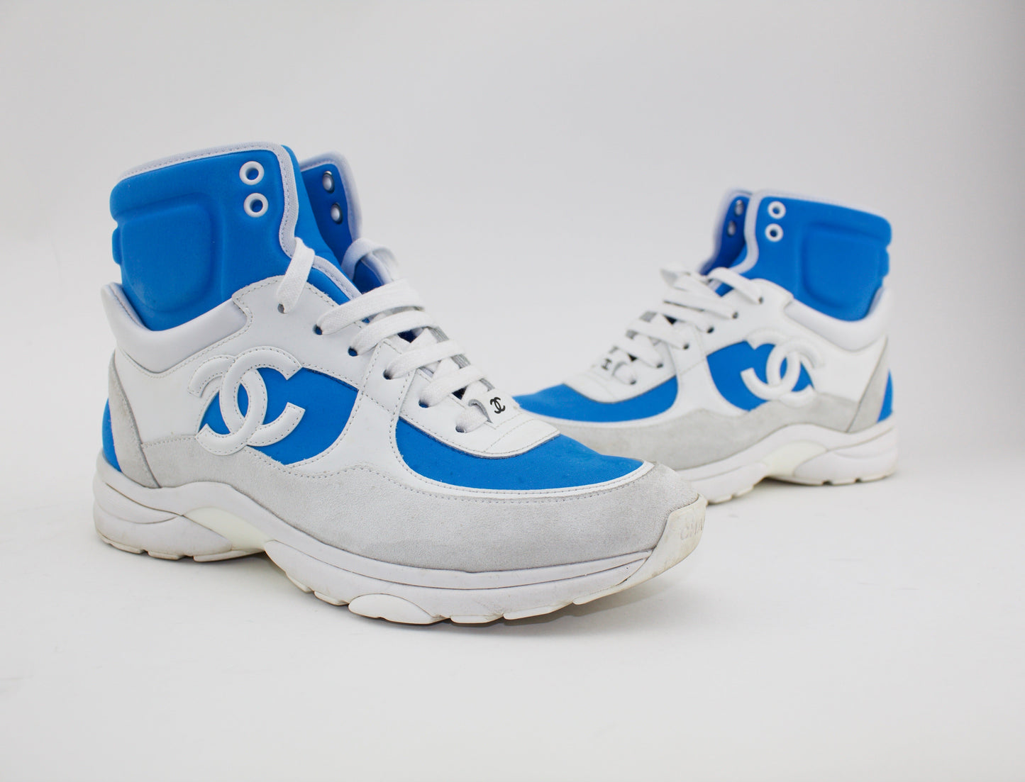 Chanel Cross Trainer Hightop Sneakers