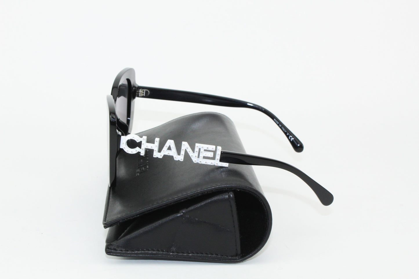Chanel Square Sunglasses (White Lettering)