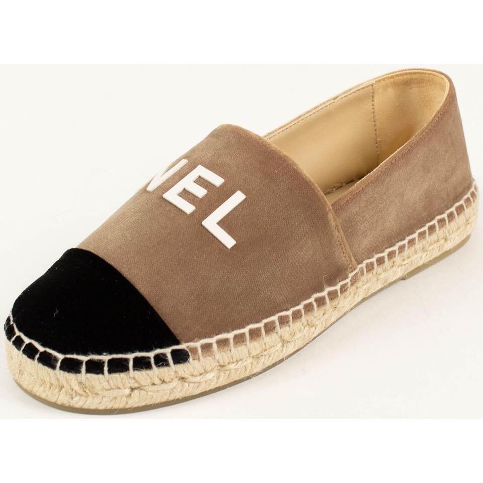 CHANEL VELVET ESPADRILLES