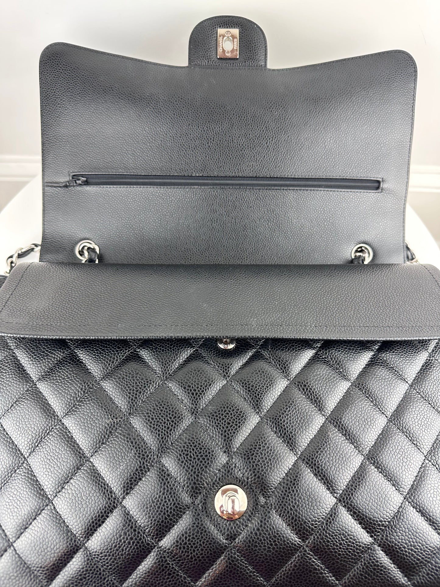 Chanel Classic Maxi Double Flap Bag Black