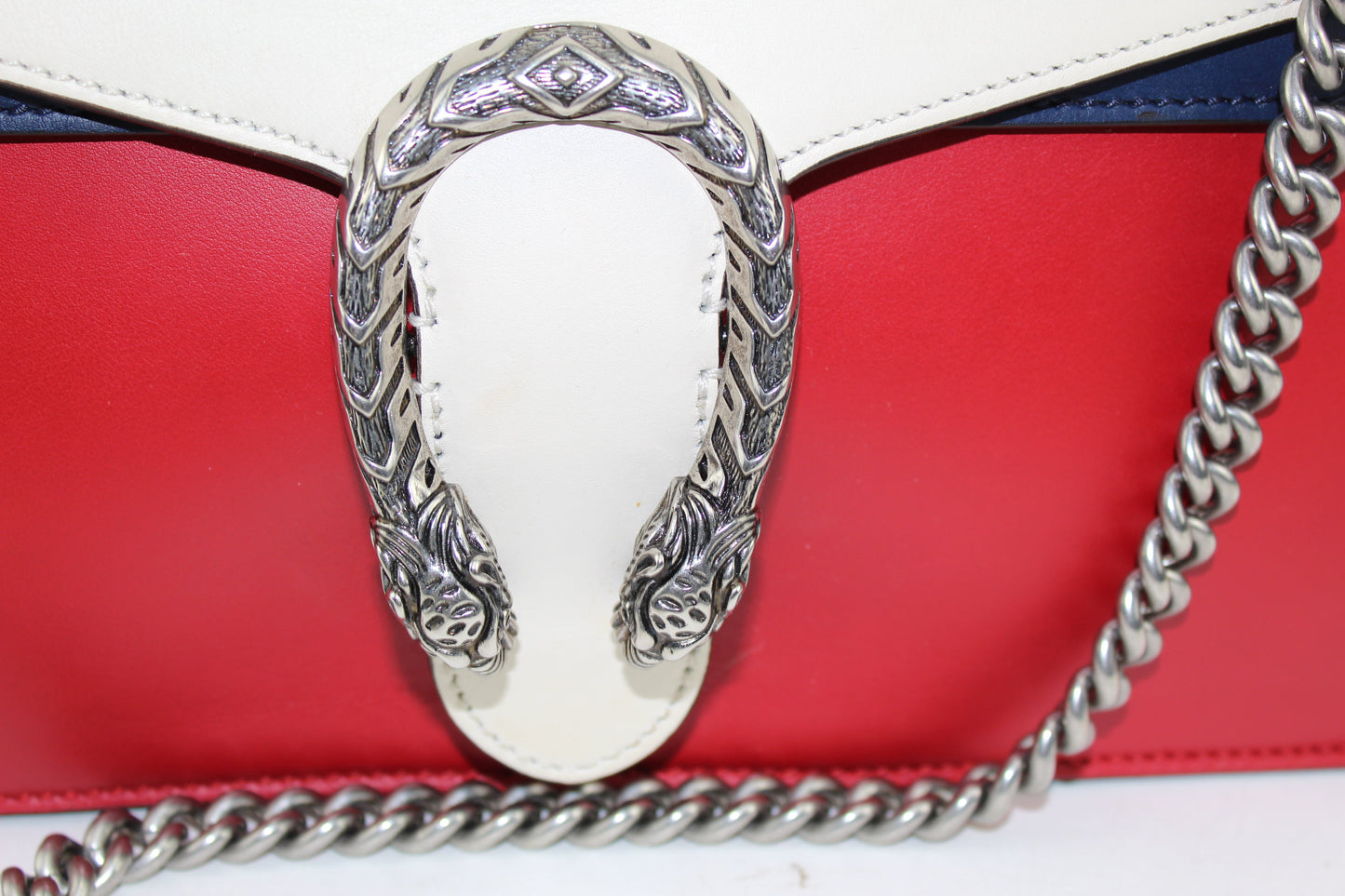 GUCCI CALFSKIN PANTHER EMBROIDERED MEDIUM DIONYSUS SHOULDER BAG