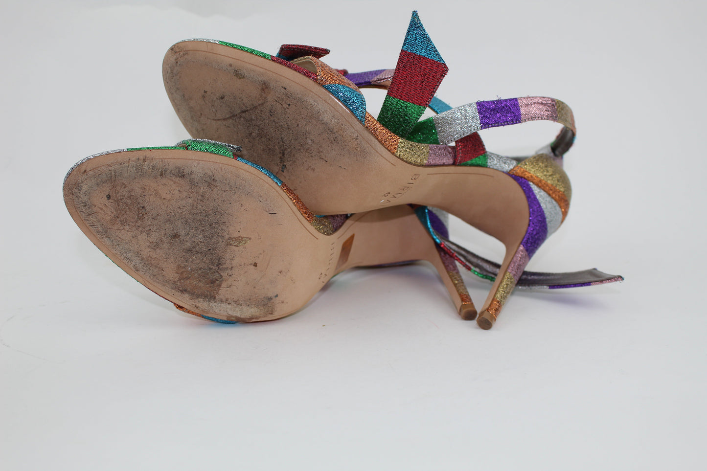 ALEXANDRE BIRMAN LOLITA METALLIC SANDALS