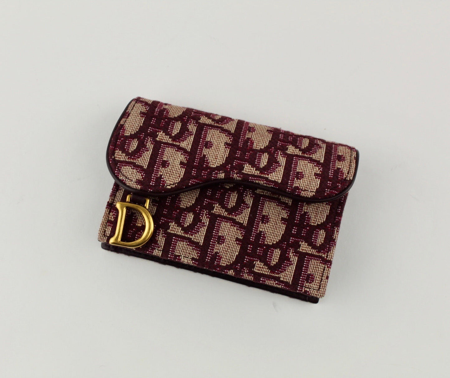 DIOR OBLIQUE SADDLE  FLAP CARD HOLDER