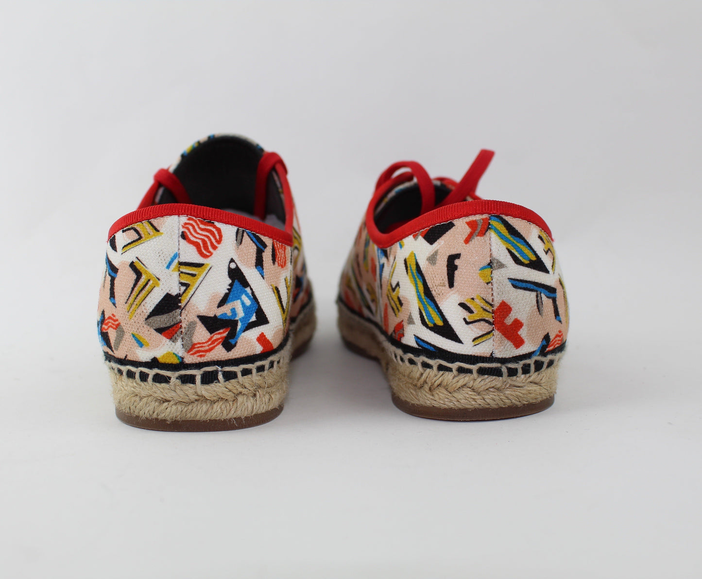 FENDI WOMEN'S JUNIA CANVAS SNEAKERS SIZE 39