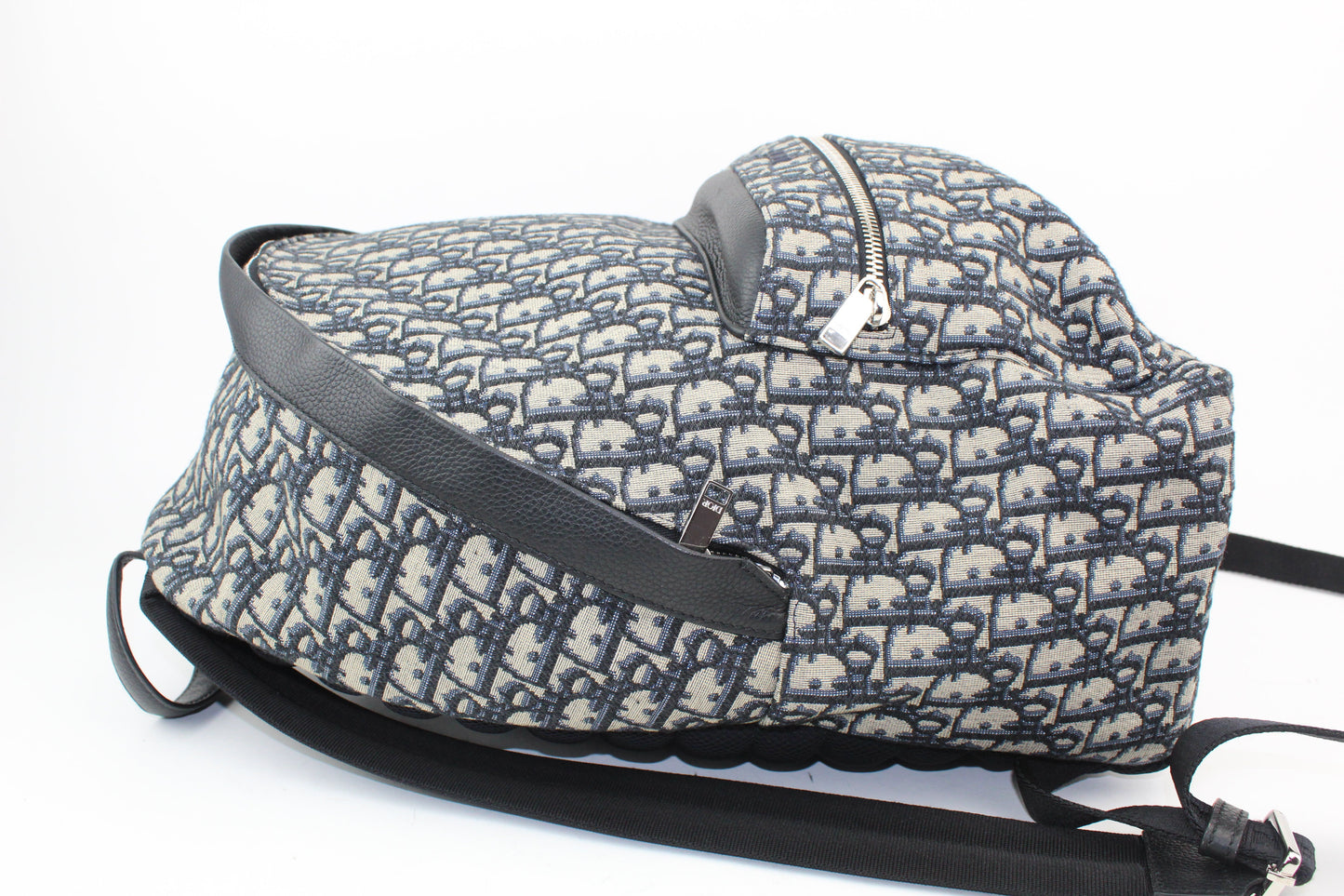 Dior Rider Beige and Black Dior Oblique Jacquard Backpack