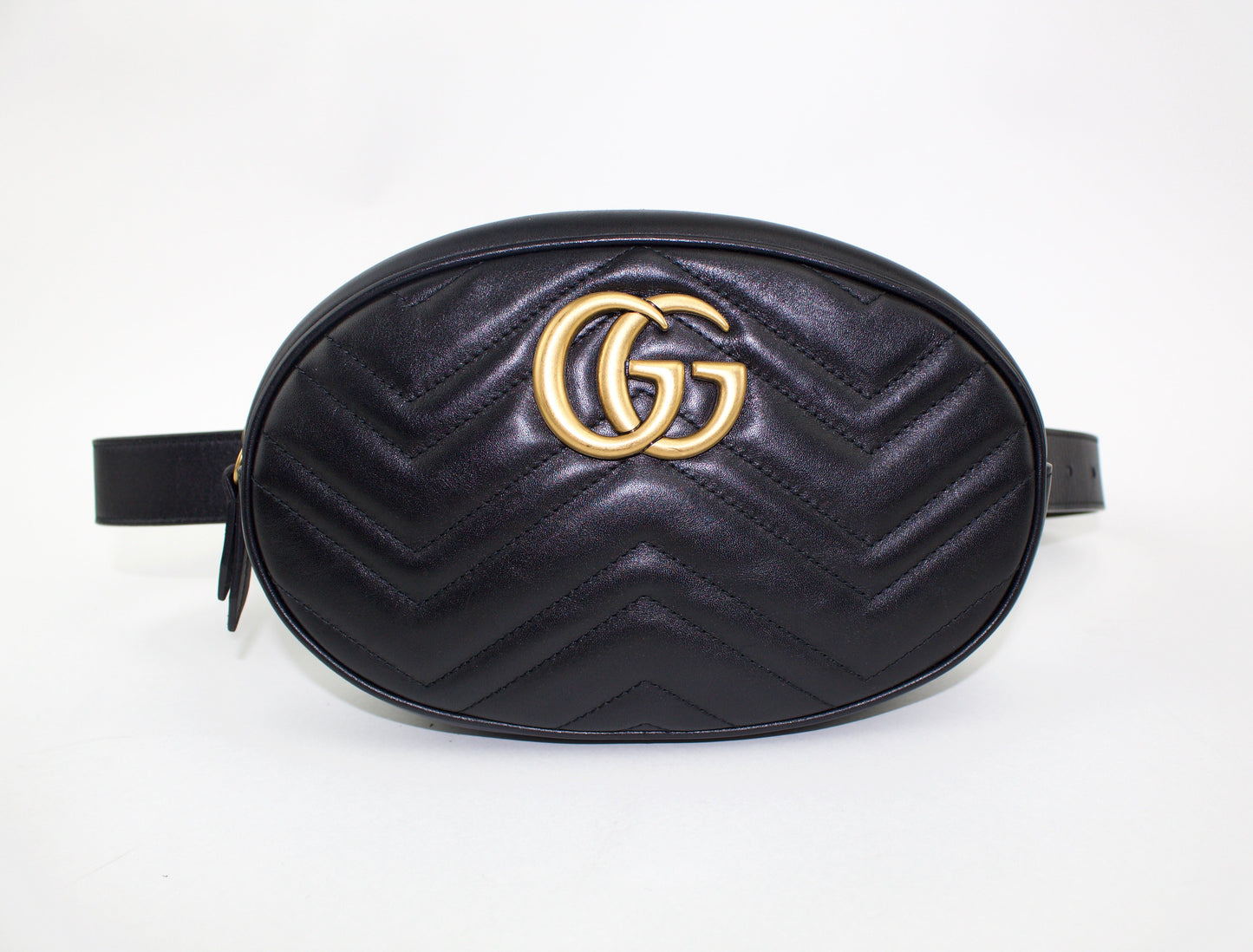 GUCCI GG MARMONT MATELASSÉ LEATHER BELT BAG