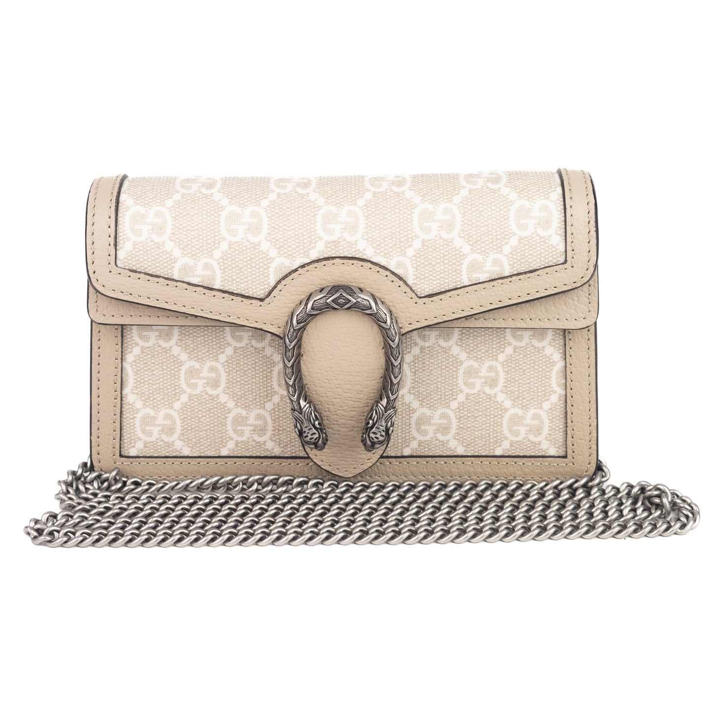Gucci Dionysus super mini leather-trimmed canvas shoulder bag