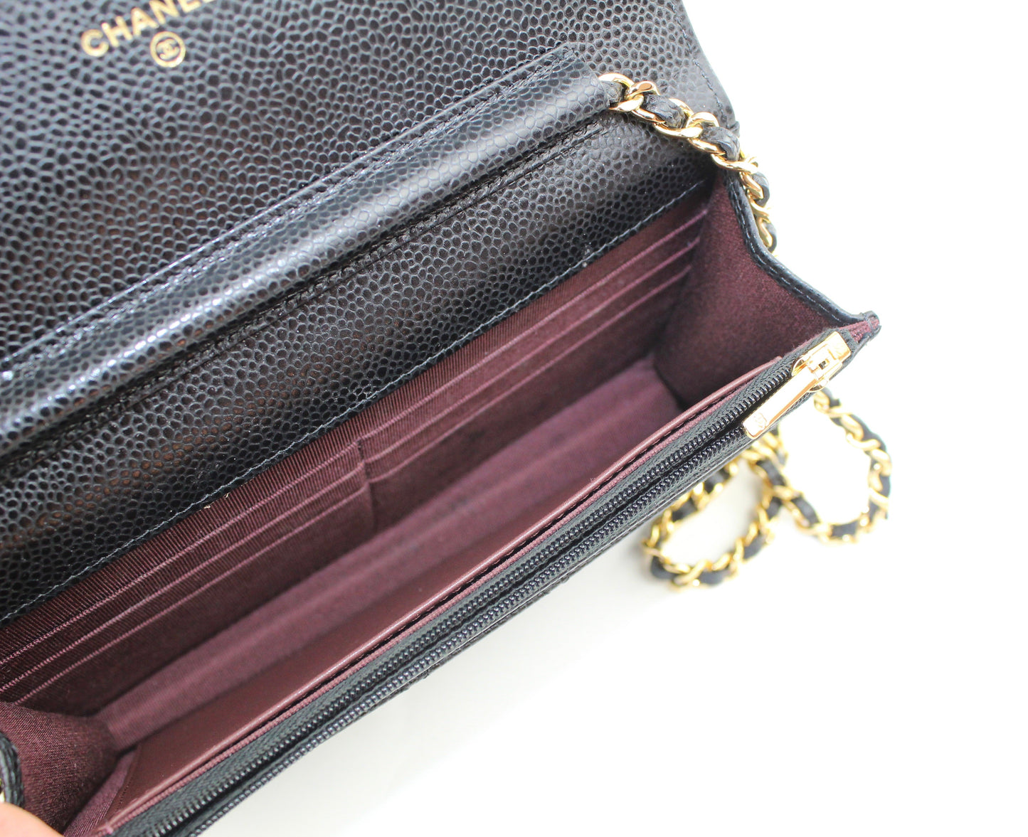 Chanel Wallet on Chain Caviar Black