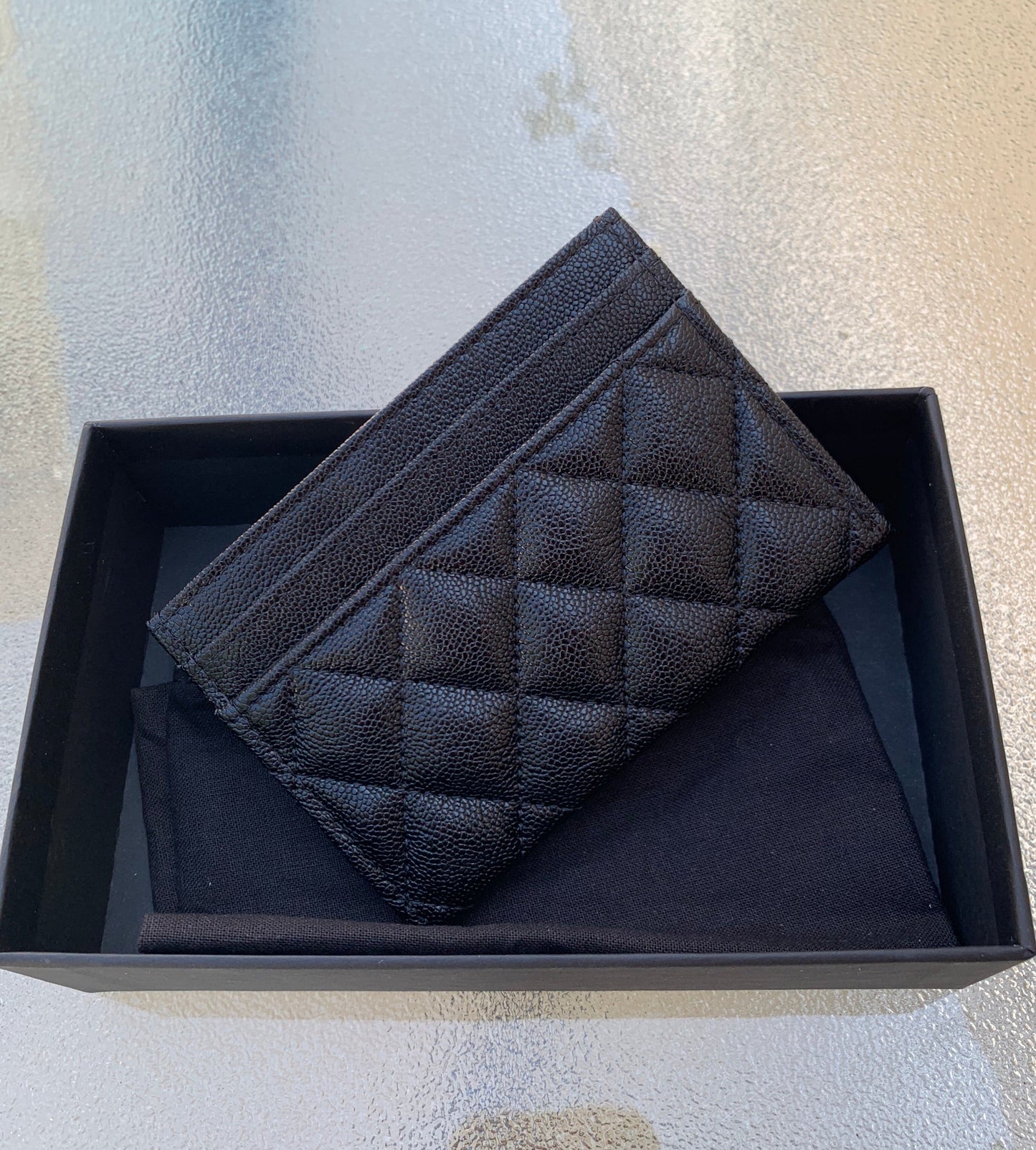 Chanel Black card holder