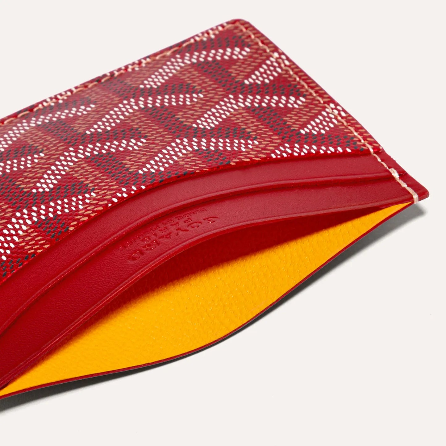 Goyard Card Case Red