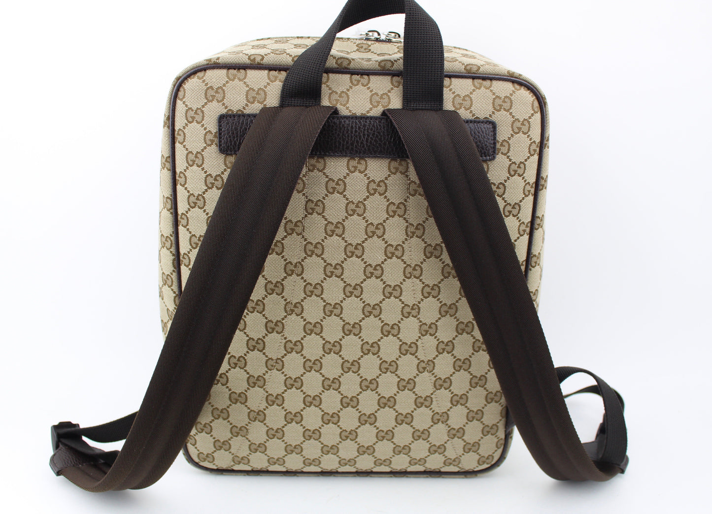 Gucci GG Brown Backpack