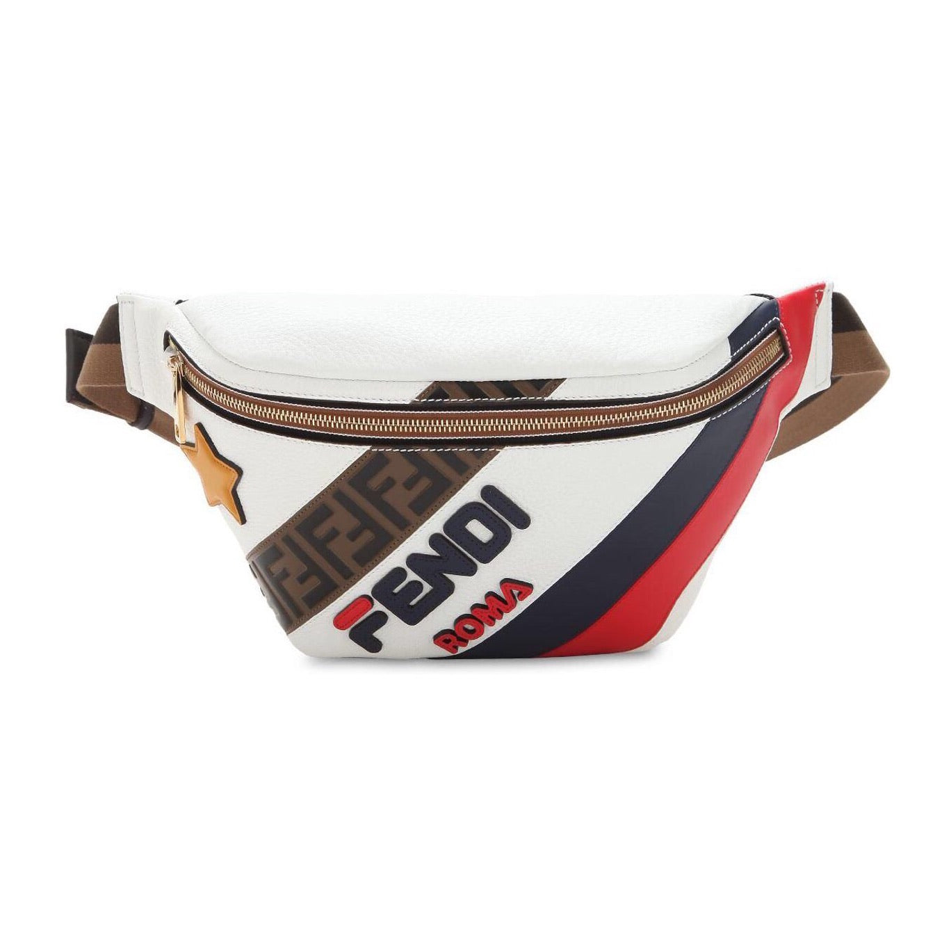 Fendi Mania Roma Leather Belt Bag