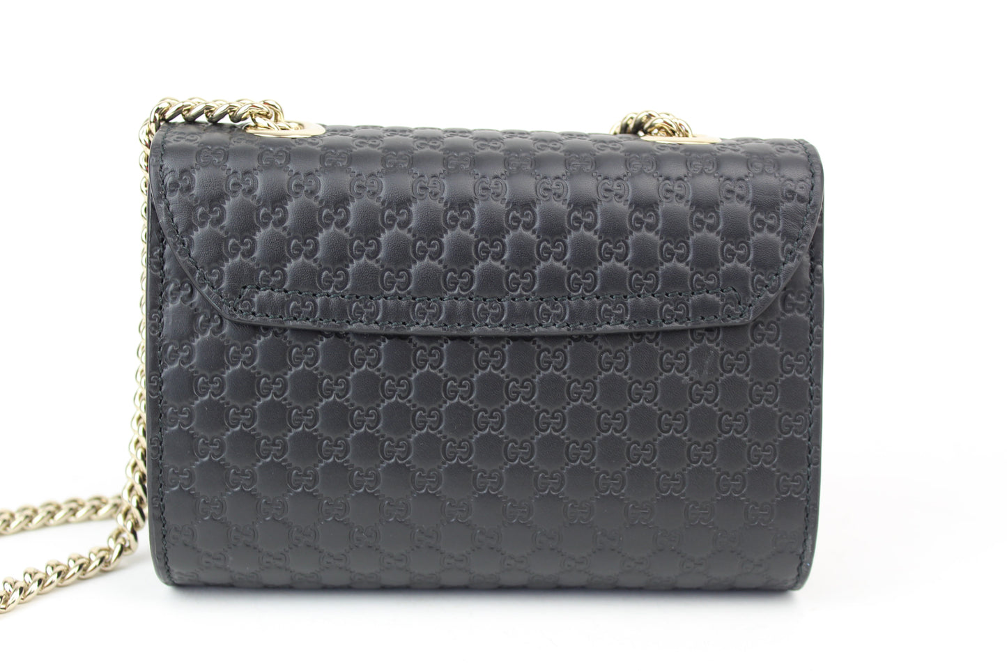 Gucci Emily Guccissima Mini Chain Bag black