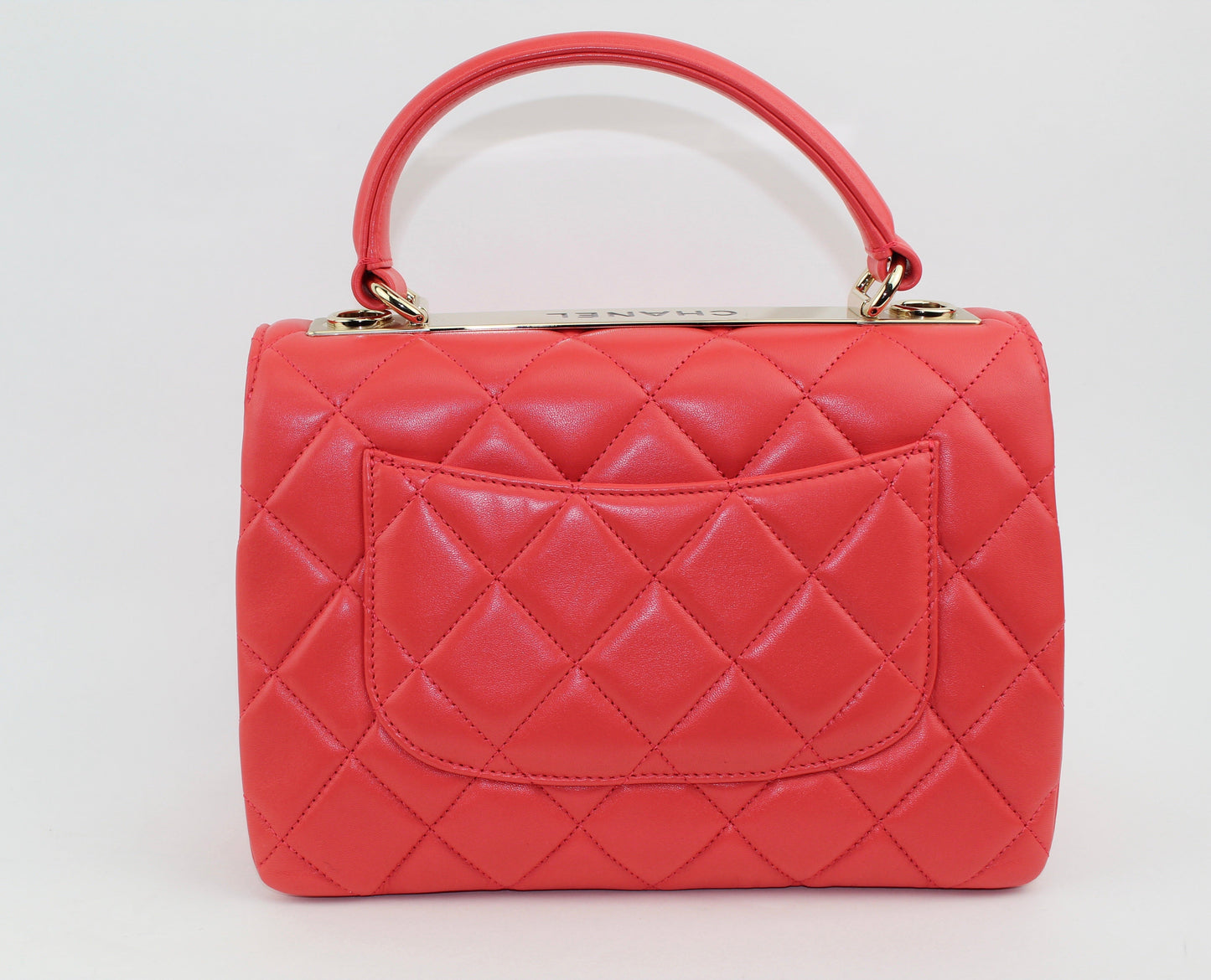 CHANEL FLAP BAG WITH TOP HANDLE