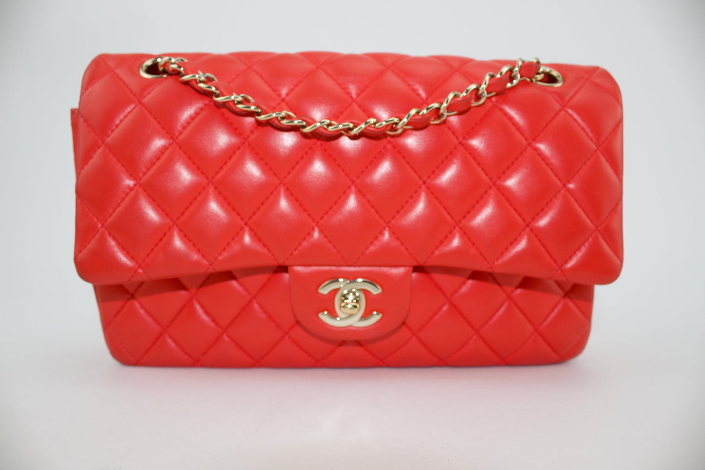 Chanel Lambskin Medium Double Flap Bag