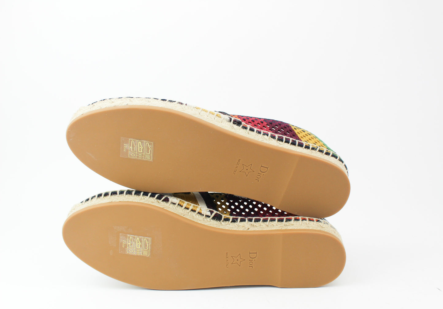Dior Granville Stripe Mesh Espadrilles