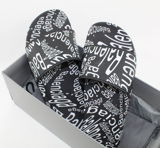 BALENCIAGA POOL SLIDE SANDALS