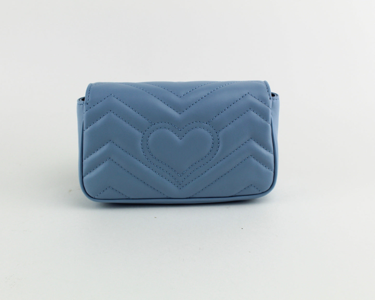 Gucci GG Marmont Leather super mini bag in blue