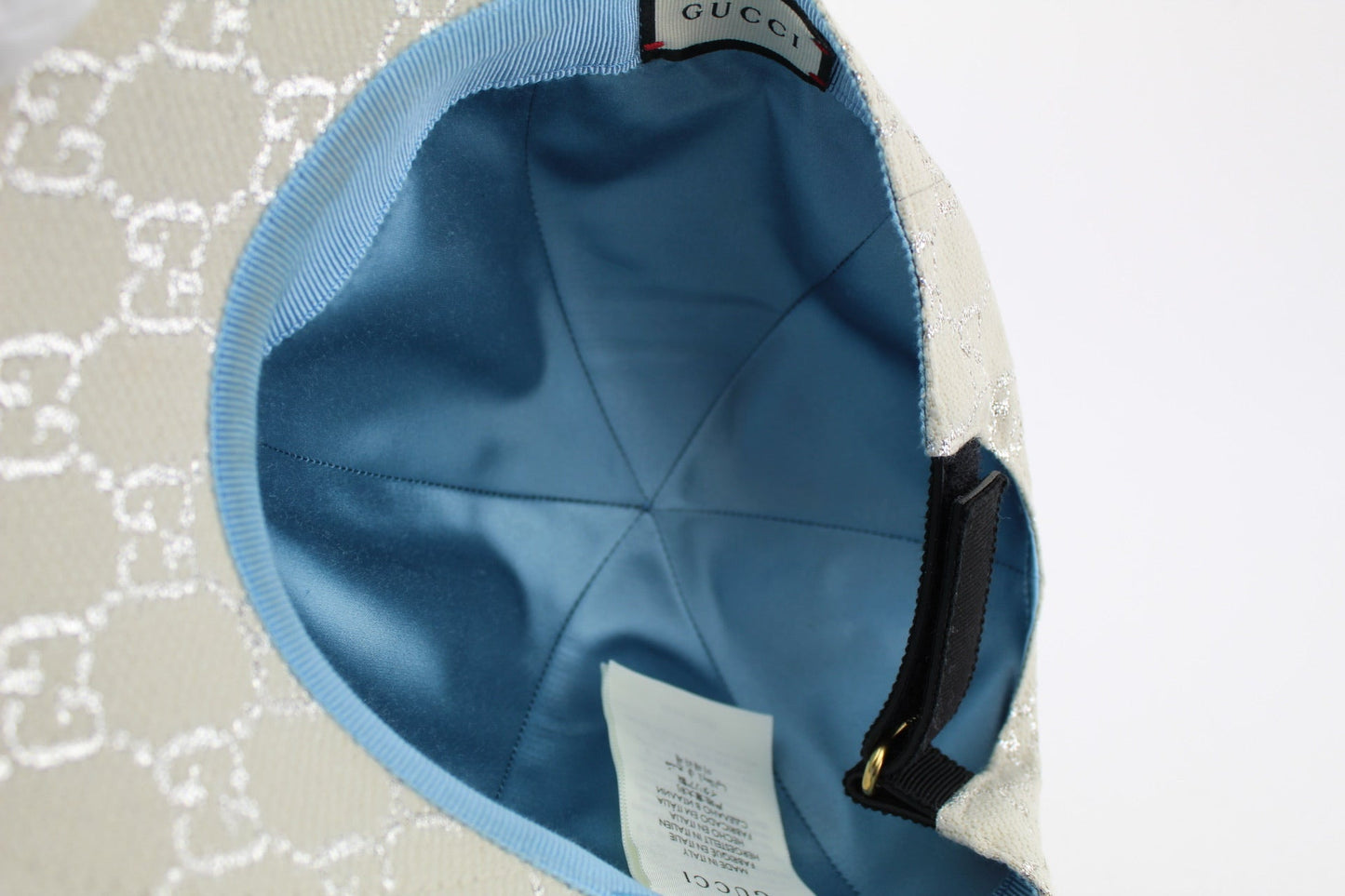 GUCCI GG LAME BASEBALL CAP