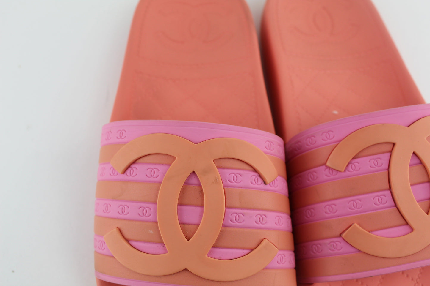 Chanel CC FLats Slide Sandals