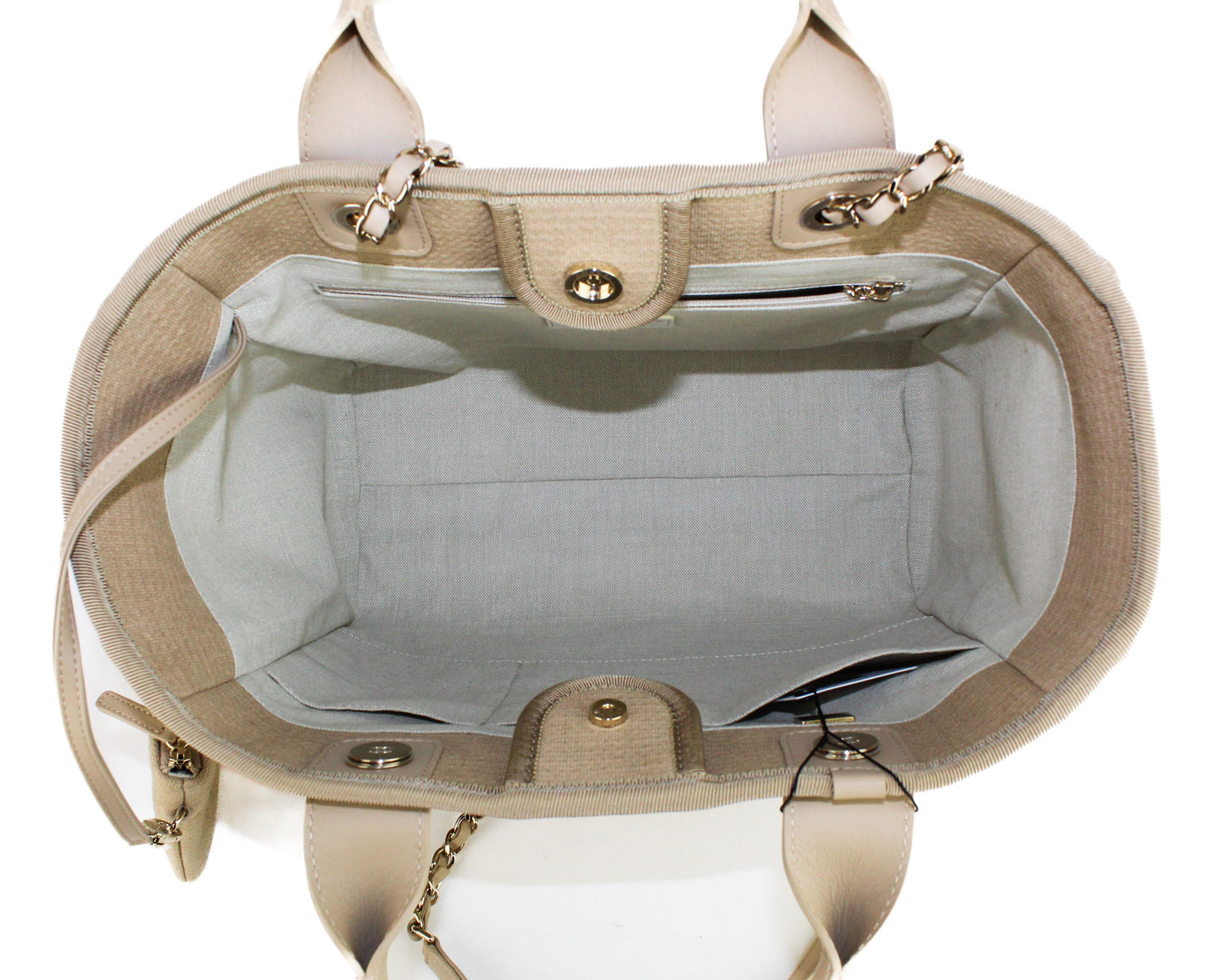 Chanel Deauville Tote Beige