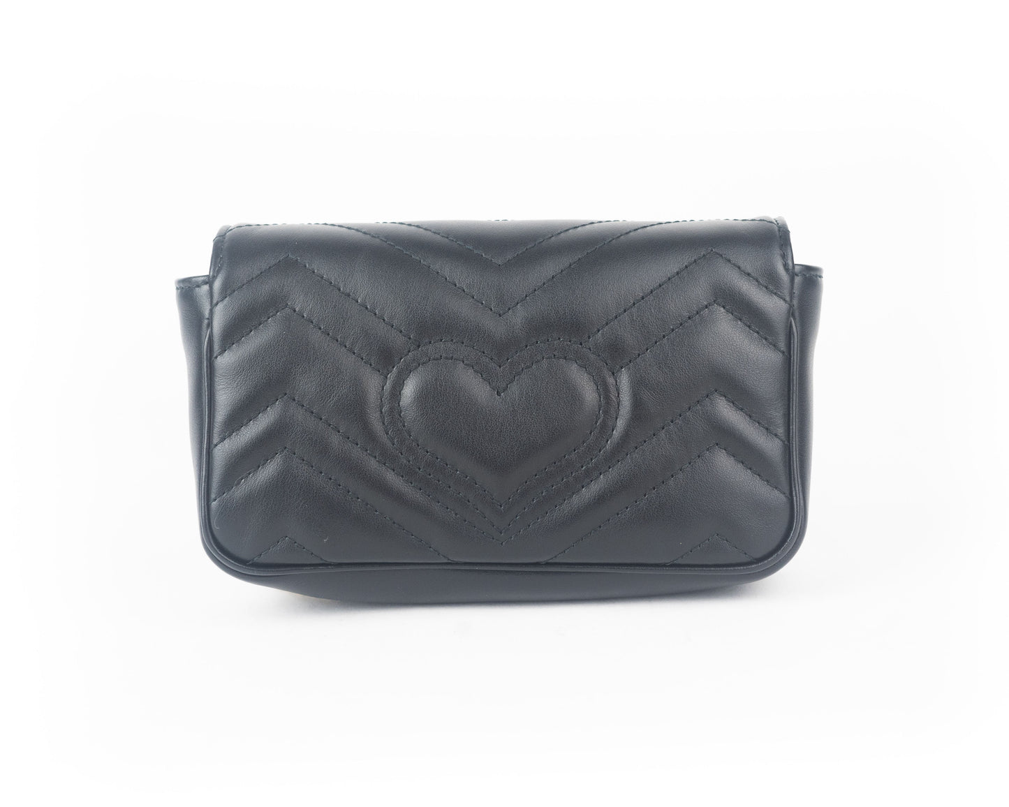 Gucci GG Marmont Black Leather Super Mini Bag