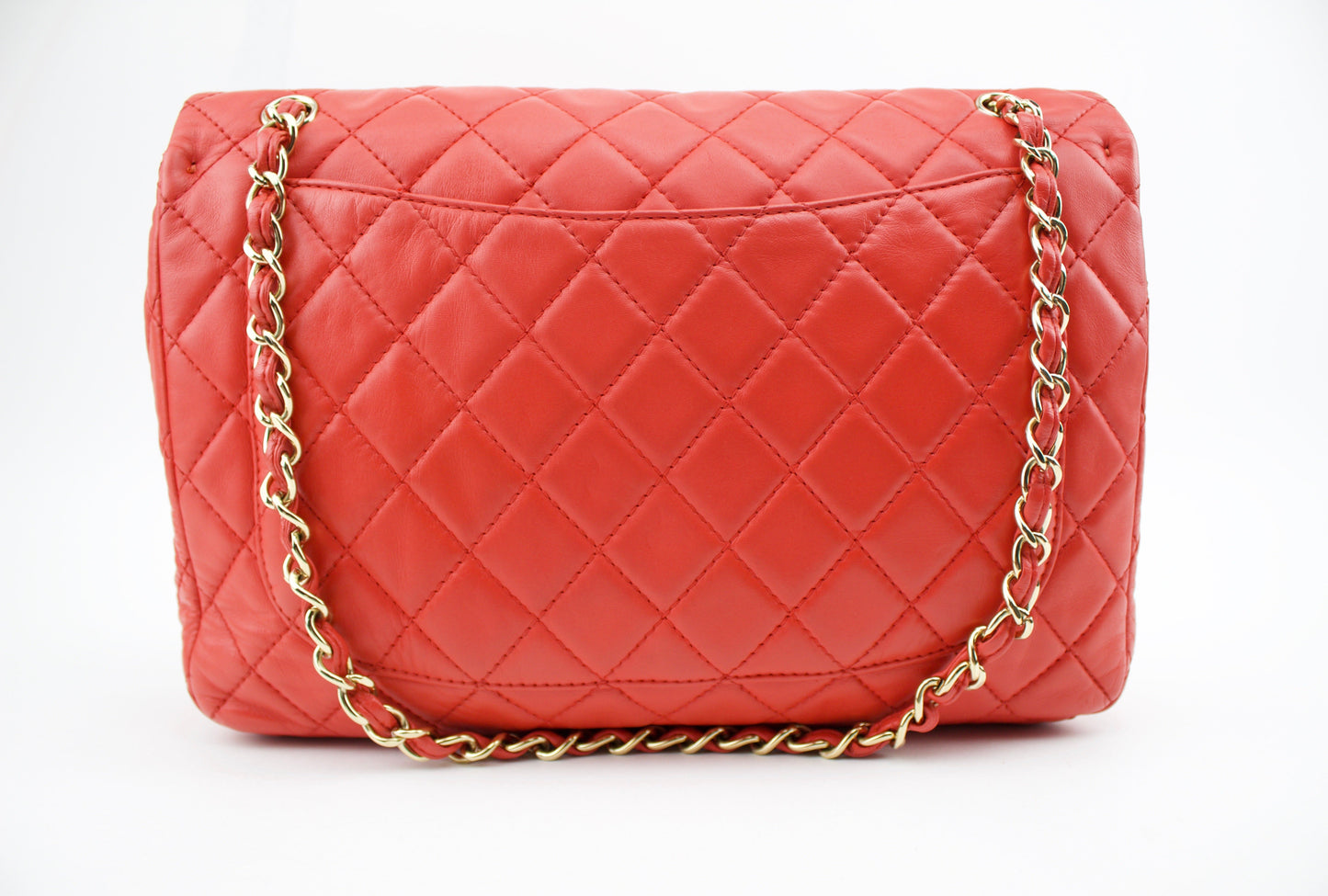 CHANEL WASHED LAMBSKIN QUILTED XL MAXI FLAP BAG