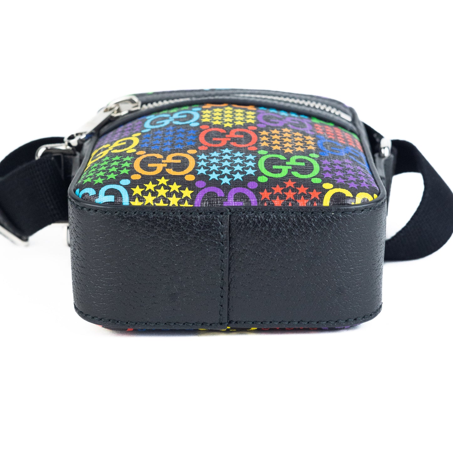 Gucci  Supreme Monogram Psychedelic Messenger Bag Black