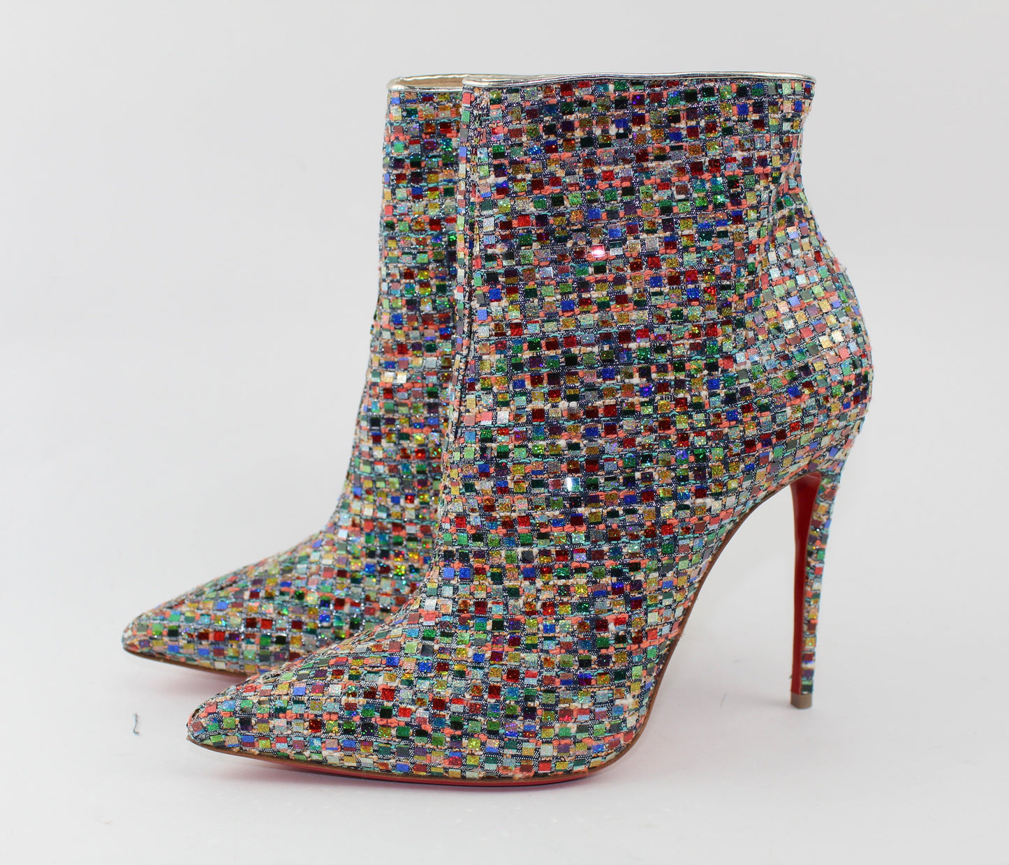 CHRISTIAN LOUBOUTIN SO KATE BOOTY 100 TRESSAGE MULTI