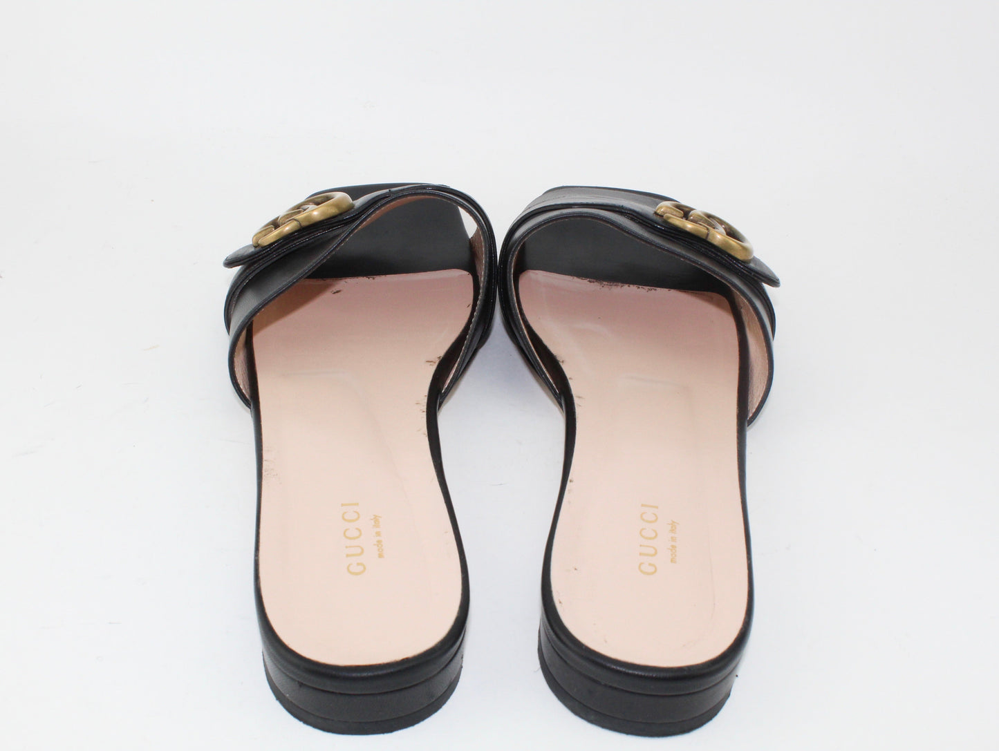 Gucci GG Marmont Leather Mules
