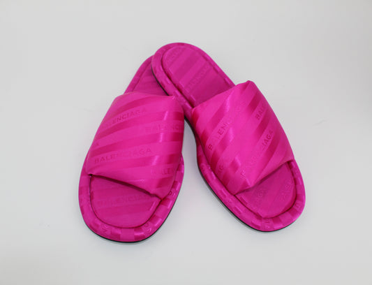 BALENCIAGA HOTEL JACQUARD SLIDES