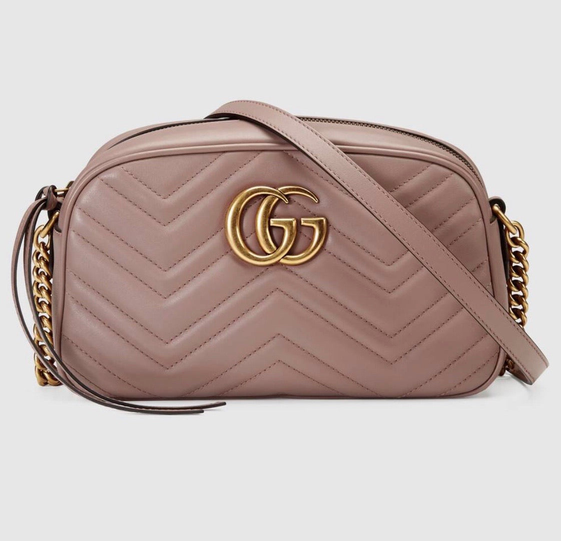 GUCCI GG MARMONT SMALL MATELASSE SHOULDER  BAG