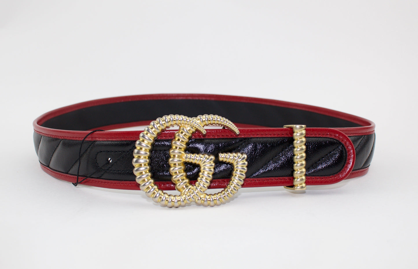 GUCCI AZALEA BELT WITH TORCHON DOUBLE G BUCKLE