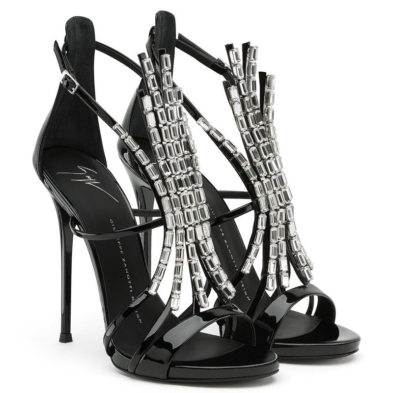 GIUSEPPE ZANOTTI BELLE CRYSTAL EMBELLISHED SIZE 40