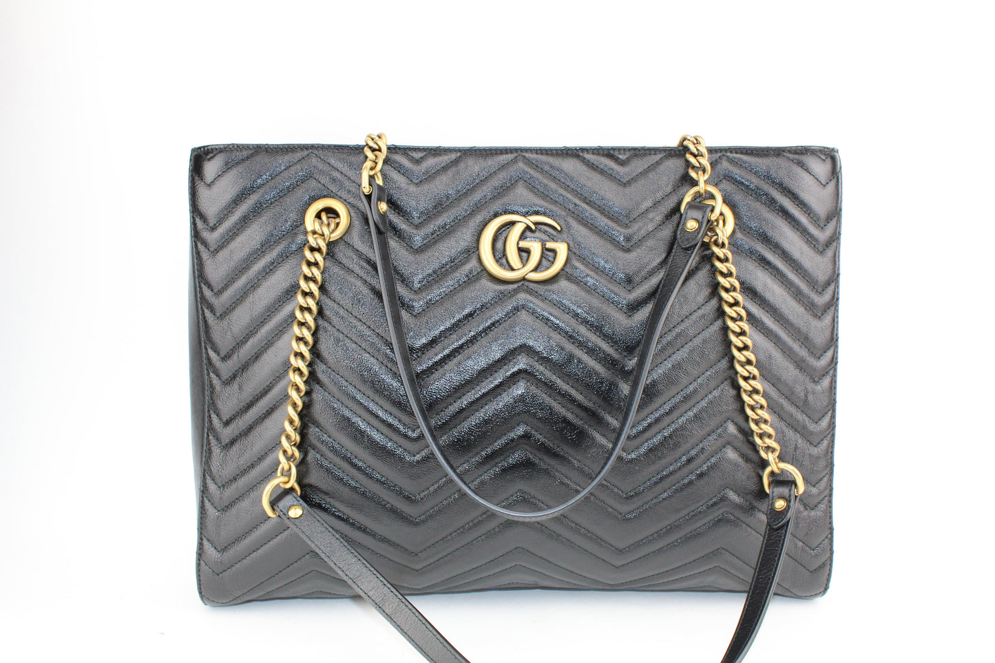 Gucci GG Marmont Matelassé medium tote black