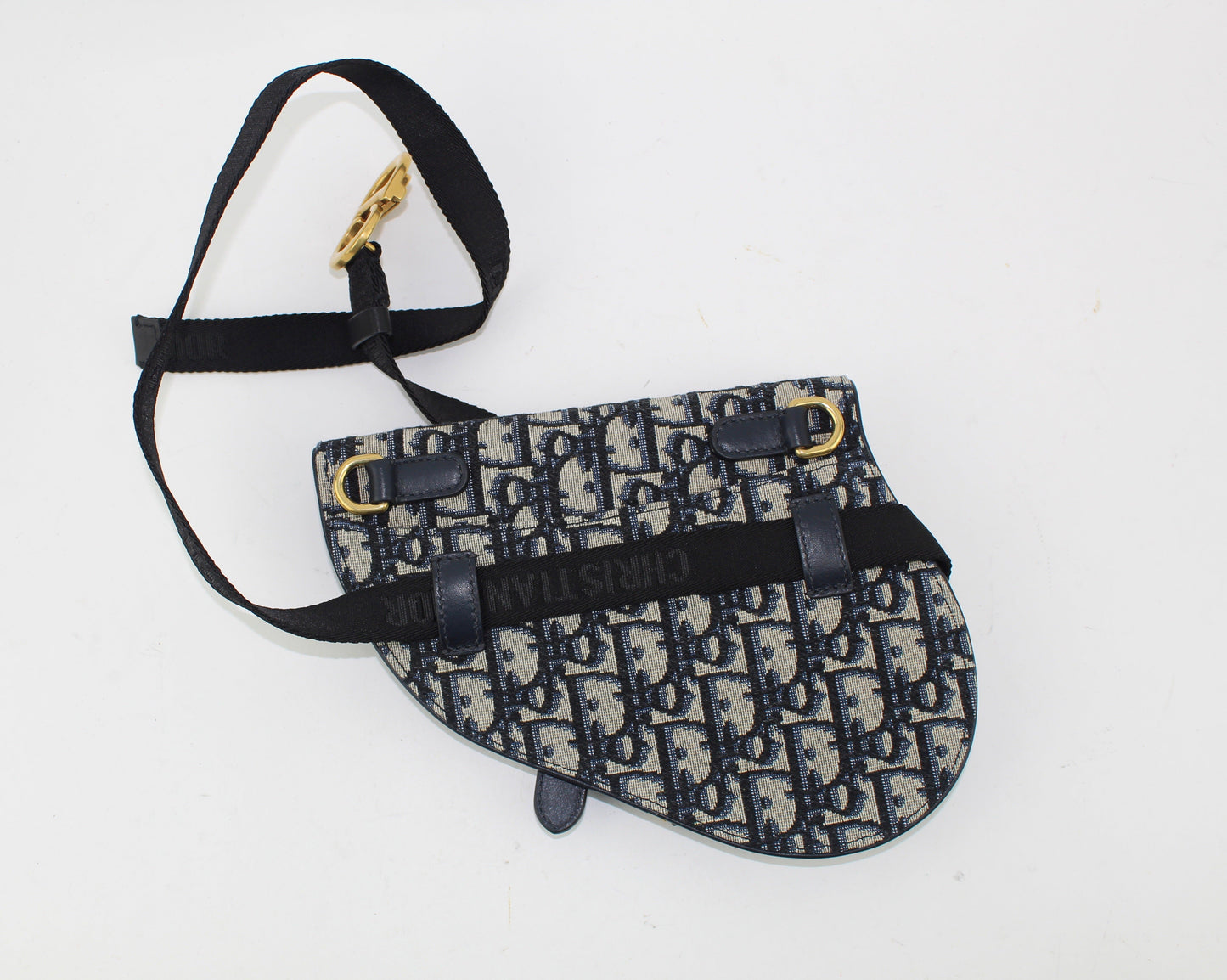 DIOR OBLIQUE SADDLE BELT BAG