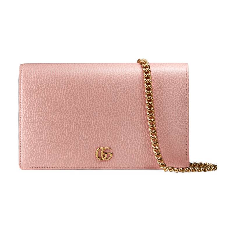 Gucci GG Marmont Leather Mini Chain Bag