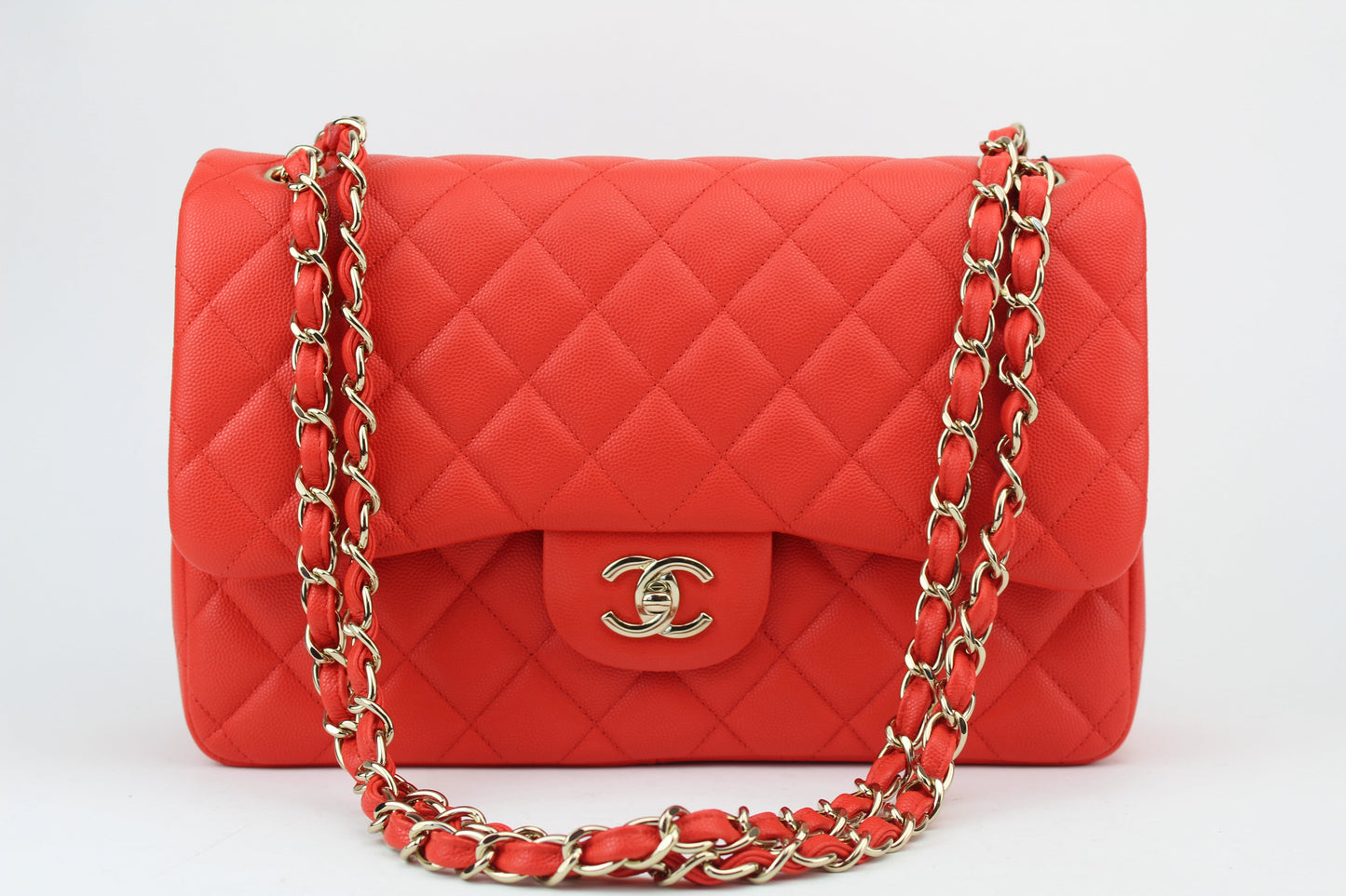 Chanel Caviar Jumbo Quilted Double Flap Bag