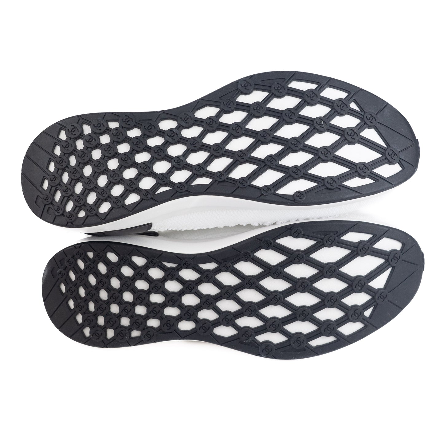 Chanel CC Logo Knit Trainers