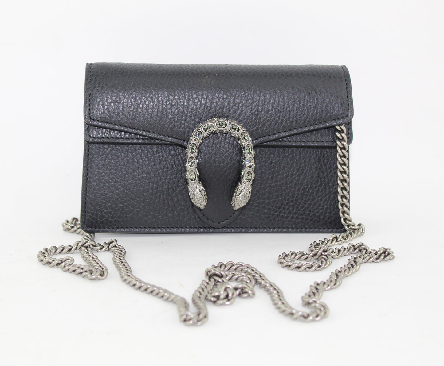 Gucci Dionysus GG Supreme Super Mini Bag in Black