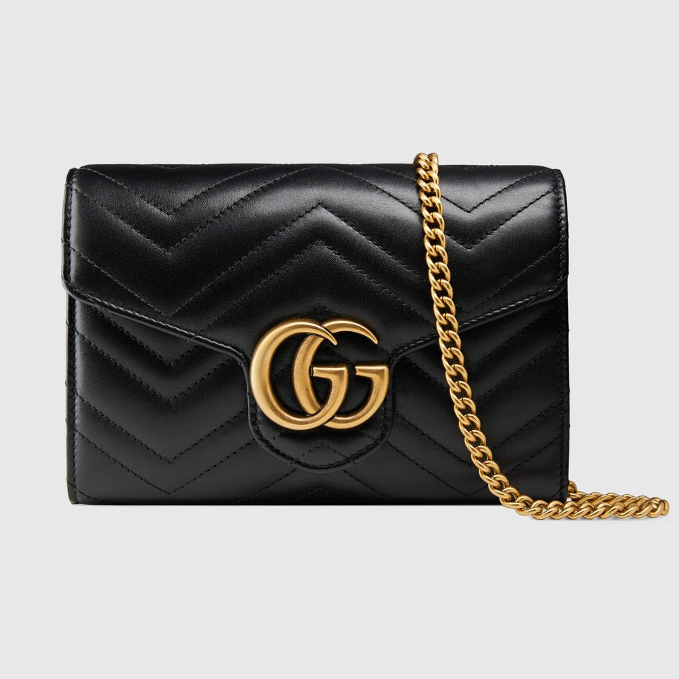 Gucci Gg Marmont Matelasse Mini Chain Bag