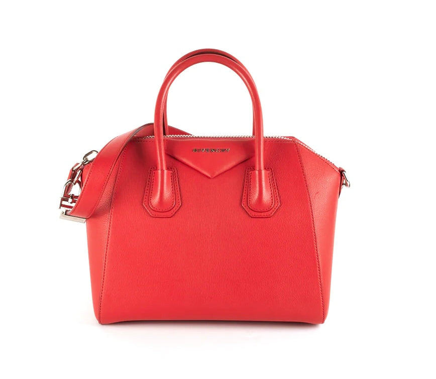 Givenchy Antigona Small Leather Bag in Red