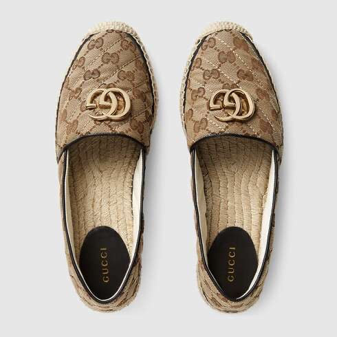 Gucci  GG matelassé canvas espadrille