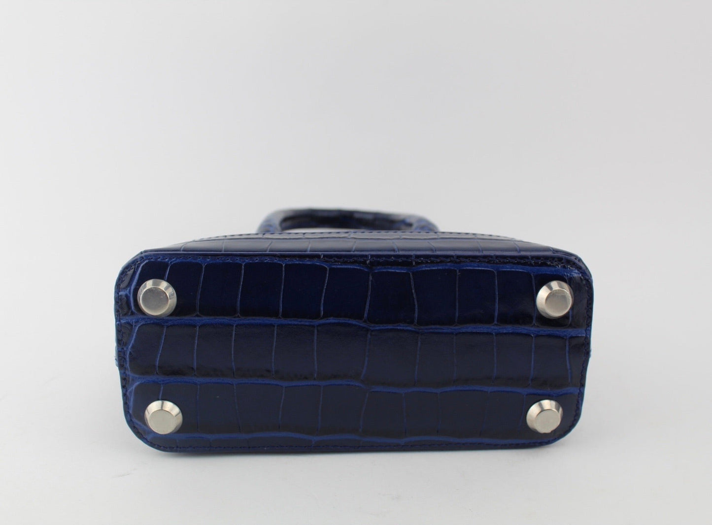 Balenciaga Ville Xxs Top Handle Croc Bag
