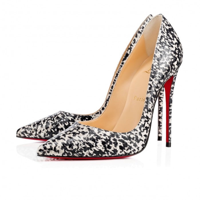 CHRISTIAN LOUBOUTIN SO KATE WATERSNAKE BLACK